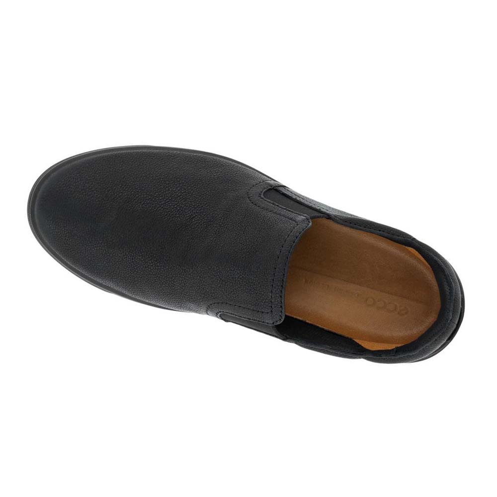 Pánské Boty Casual Ecco Street Tray Retro Slip-on Černé | CZ 499ILH